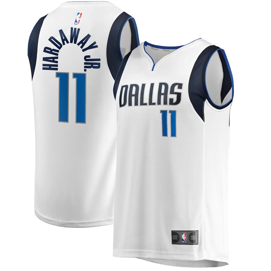 Men Dallas Mavericks #11 Tim Hardaway Jr. Fanatics Branded White Fast Break Player NBA Jersey->dallas mavericks->NBA Jersey